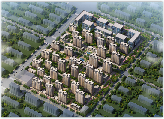 營(yíng)口翰林世家住宅建筑規(guī)劃設(shè)計(jì)效果圖